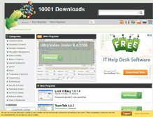 Tablet Screenshot of 10001downloads.net